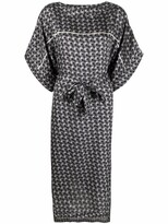 Thumbnail for your product : Atu Body Couture Abstract Print Silk Kaftan-Style Dress