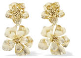 Oscar de la Renta - Gold-plated Clip Earrings - one size