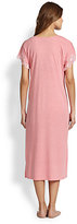 Thumbnail for your product : Natori Floral-Embroidered Jersey Gown