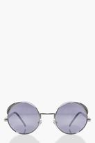Thumbnail for your product : boohoo Layla Visor Frame Round fashion glasses