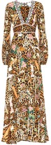 Thumbnail for your product : Camilla Leopard-print silk maxi dress