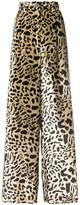 Thumbnail for your product : Michel Klein leopard print wide leg trousers