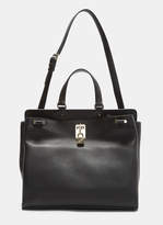 Valentino Natural Leather Tote Handbag in Black
