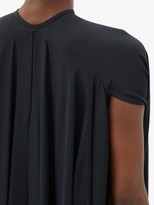 Thumbnail for your product : Balenciaga Caped Satin-crepe Dress - Black