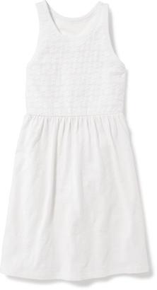Old Navy Lace-Bodice Fit & Flare Dress for Girls