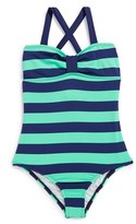 Thumbnail for your product : Splendid 'Marcel' Stripe One-Piece Swimsuit (Big Girls)