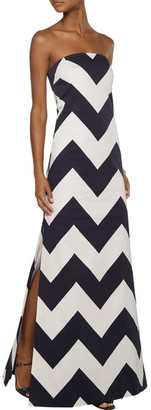 Milly Blair Cutout Printed Cotton-Blend Gown
