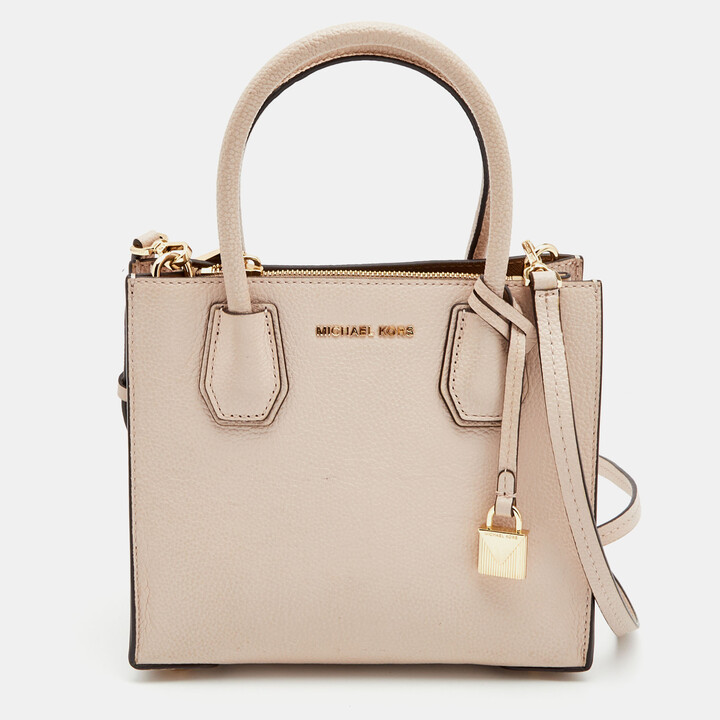 Michael Kors Light Pink Leather Small Mercer Tote - ShopStyle