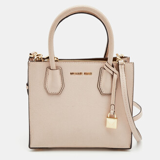 Michael Kors Bags | Michael Kors Mk Mirella Medium Pebbled Leather Tote Bag | Color: Gold/Pink | Size: Os | Shoeflipper's Closet