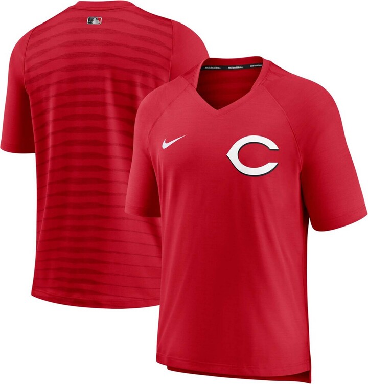 Nike Men's Red Cincinnati Reds Authentic Collection Pregame Performance  V-Neck T-shirt - ShopStyle