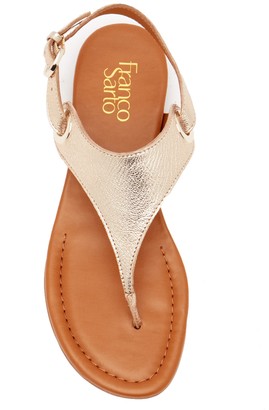 Franco Sarto Goldy Metallic Leather Sandal