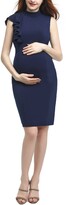 Thumbnail for your product : Kimi and Kai Josephine Ruffle Maternity Sheath Dress