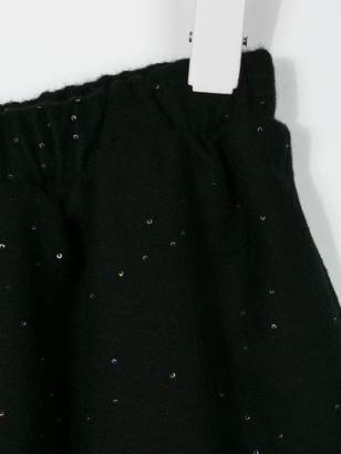 Douuod Kids sequin embroidered mini skirt