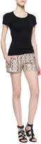 Thumbnail for your product : Generation Love June Snake-Print Satin Shorts