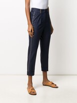 Thumbnail for your product : Peserico High-Waist Cropped Trousers