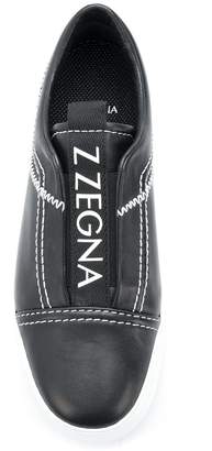 Ermenegildo Zegna embroidered sneakers