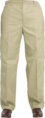 big men's elastic waist pants with belt loops