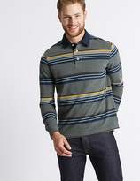 Thumbnail for your product : Marks and Spencer Slim Fit Pure Cotton Striped Rugby Top