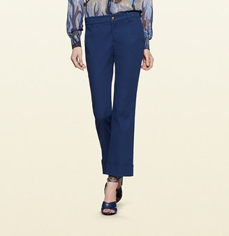 Gucci Stretch Cotton Skinny Flare Pant