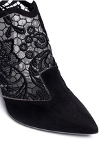 Thumbnail for your product : Nobrand Lace embroidery suede booties