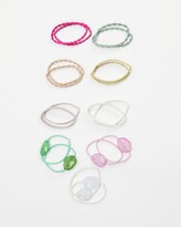 Thumbnail for your product : Cotton On Girl's White Hair Accessories - Hannah Hair Ties Multipack - Kids