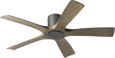 Modern Forms 54" Aviator 5 - Blade Outdoor/Indoor Smart Flush Mount Ceiling Fan With Bluetooth Remote Control Included