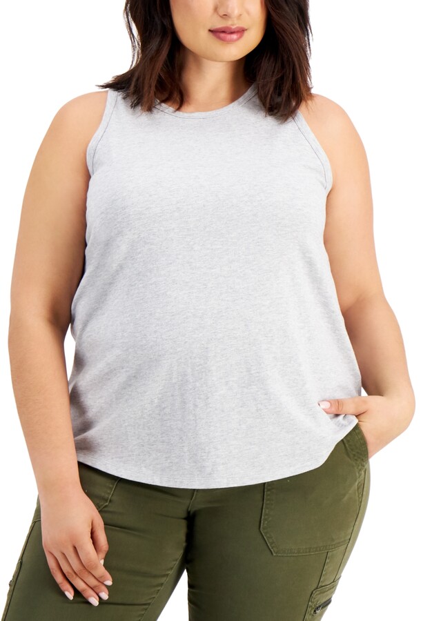 macys plus size tank tops