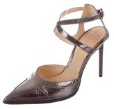 Thumbnail for your product : Reed Krakoff Metallic Snakeskin Pumps