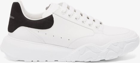 white shoes black sole