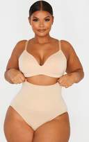 Thumbnail for your product : PrettyLittleThing Plus Nude Seamless High Waist Control Shapewear Brief