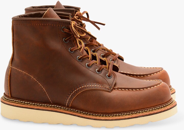 moc toe boots red wing