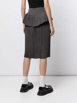 Thumbnail for your product : SHUSHU/TONG Pleated Peplum Midi-Skirt