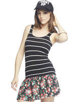Thumbnail for your product : Wet Seal Striped Double Scoop Tank