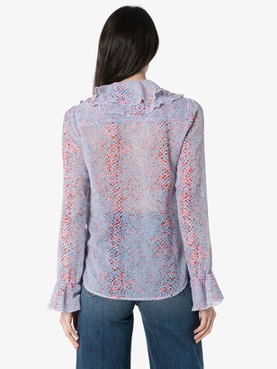 See by Chloe Patterned Ruffled Blouse