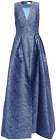 Thumbnail for your product : Sachin + Babi Brooke Pleated Leopard-print Duchesse-satin Gown