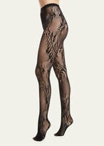 Thumbnail for your product : Natori Signature Sheer Feather Lace Net Tights