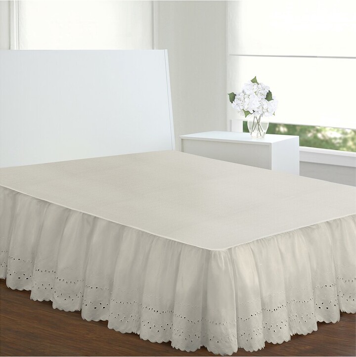 Fresh Ideas Ruffled Poplin Bed Skirt