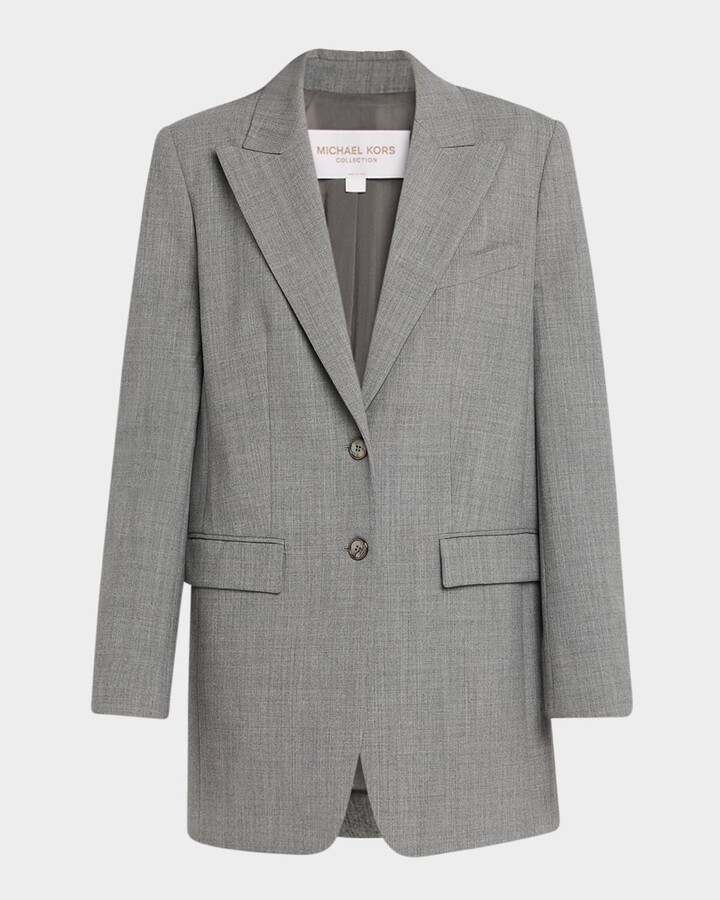 Michael Kors Collection Single-Breasted Boyfriend Blazer