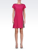 Thumbnail for your product : Giorgio Armani Silk Poplin Dress With Two-Color Details