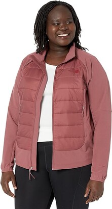 The North Face Plus Size Shelter Cove Hybrid Jacket (Wild Ginger) Women's  Clothing - ShopStyle