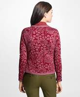 Thumbnail for your product : Brooks Brothers Floral Jacquard Crewneck Sweater