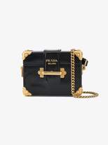 Prada Black Cahier Mini Patent Leather Box bag