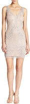 Thumbnail for your product : Aidan Mattox Beaded-Mesh Cocktail Dress