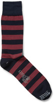 Thumbnail for your product : Corgi Welsh Guard's Regiment Striped Cotton-Blend Socks