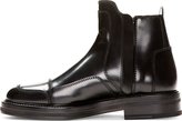 Thumbnail for your product : Juun.J Black Leather Paneled Boots