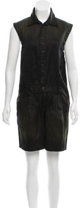Theyskens' Theory Oversize Distressed Romper
