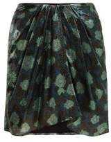 Thumbnail for your product : Isabel Marant Paris Silk-blend Mini Skirt - Womens - Green
