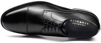 Charles Tyrwhitt Black Selby Toe Cap Derby Shoes Size 12.5