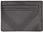 Thumbnail for your product : Burberry Black and Grey London Check Card Holder