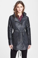 Thumbnail for your product : BCBGMAXAZRIA Faux Leather Sleeve Anorak